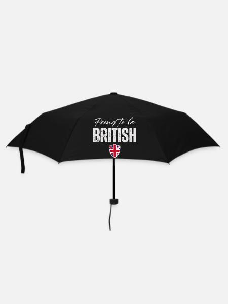 Proud British, Made in the UK - Umbrella (small) - black