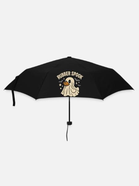 Canard en caoutchouc fantôme et motif de dicton drôle - Parapluie standard - noir