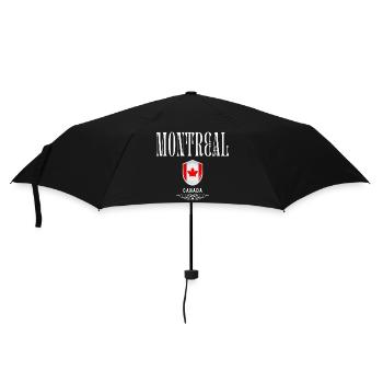 Montreal Canada, elegant and minimalist design - Umbrella (small) - black - Front