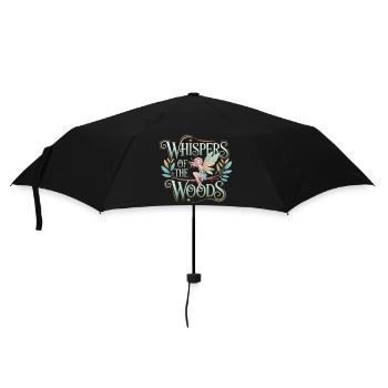 Waldfee – Whispers of the Woods - Regenschirm (klein) - Schwarz - Vorne