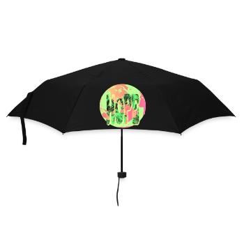 Hope Neon Tie-Dye Circular - Regenschirm (klein) - Schwarz - Vorne