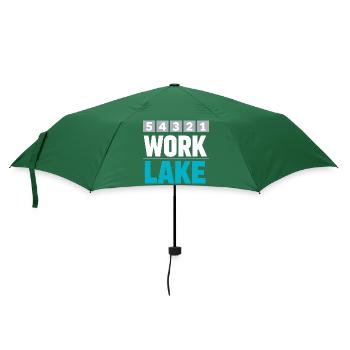 Compte à rebours du week-end du lac vers les journées en mer - Parapluie standard - vert bouteille - Devant