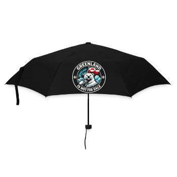 Cadeau d’ours polaire du drapeau du Groenland mignon - Parapluie standard - noir - Devant