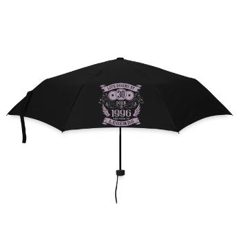 30th Birthday Life Angel Vintage 1996 Legends - Umbrella (small) - black - Front