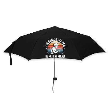 Geduld mit Großmutter Kleidung - Regenschirm (klein) - Schwarz - Vorne