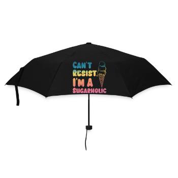 Kann dem Sugarholic Cream Gradient nicht widerstehen - Regenschirm (klein) - Schwarz - Vorne