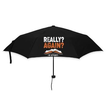 Historisch Historiker Geschichte - Regenschirm (klein) - Schwarz - Vorne