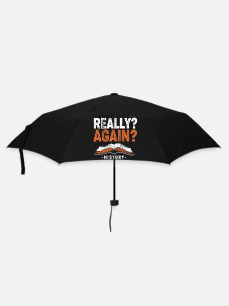 Historisch Historiker Geschichte - Regenschirm (klein) - Schwarz