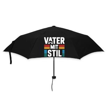 Familienvater Papa Geschenk Väter Vatertag - Regenschirm (klein) - Schwarz - Vorne