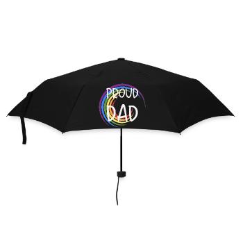 Proud Dad LGBTQ Rainbow Family - Umbrella (small) - black - Front