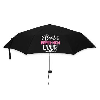 Best Mom Ever Pink Typography - Umbrella (small) - black - Front