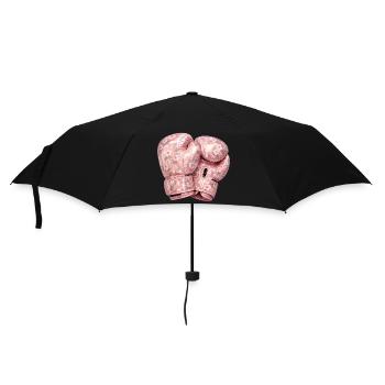 Blumen-Boxhandschuhe - Regenschirm (klein) - Schwarz - Vorne