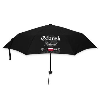 Gdansk Poland Streetwear Travel Souvenir - Umbrella (small) - black - Front