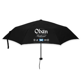 Oban Scotland Streetwear Travel Souvenir - Umbrella (small) - black - Front