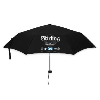 Stirling Scotland Streetwear Travel Souvenir - Umbrella (small) - black - Front