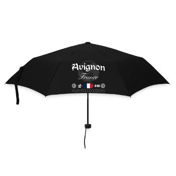 Avignon Frankreich Streetwear Reise Souvenir - Regenschirm (klein) - Schwarz - Vorne