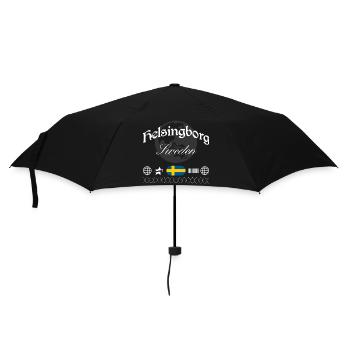 Helsingborg Schweden Streetwear Reise Souvenir - Regenschirm (klein) - Schwarz - Vorne