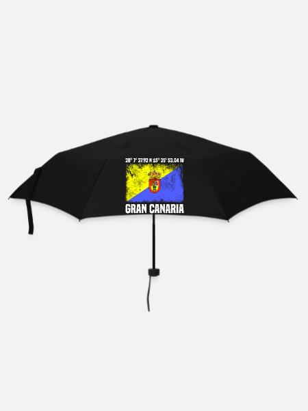 Inseltrip Gran Canaria - Regenschirm (klein) - Schwarz