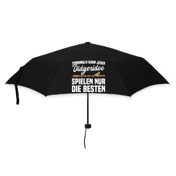 Didgeridoo spielen nur die Besten - Regenschirm (klein) - Schwarz - Vorne