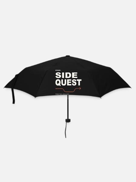 Side Quest – MyNada Streetwear - Regenschirm (klein) - Schwarz