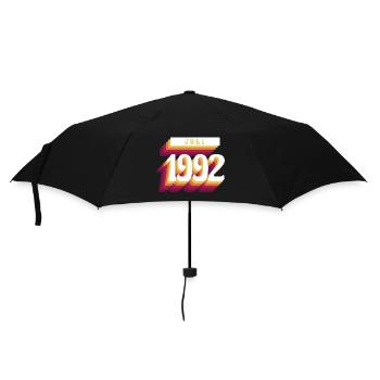 Juillet 1992 - Cadeau du 30e anniversaire. Génial. - Parapluie standard - noir - Devant