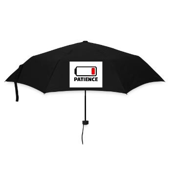 PATIENCE Battery Icon with Font - Umbrella (small) - black - Front