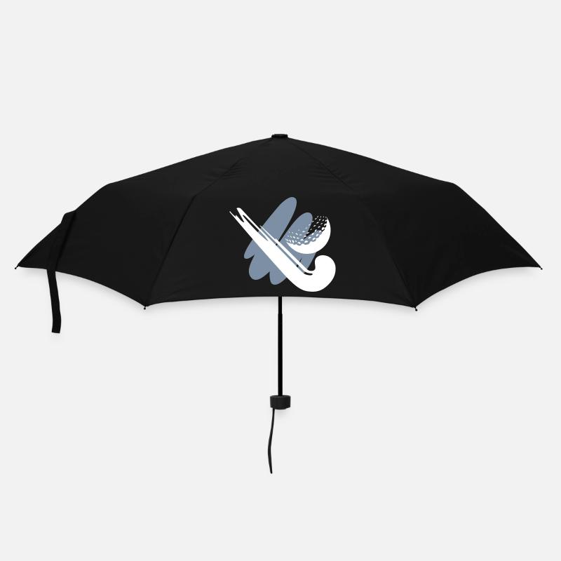 Hockeyschläger mit Ball - Regenschirm (klein) - Schwarz