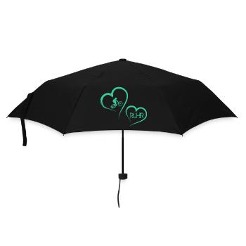 Ruhrherz - Regenschirm (klein) - Schwarz - Vorne