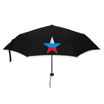Russian star - Umbrella (small) - black - Front