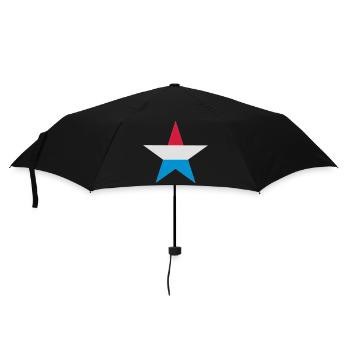 Luxemburg Stern - Regenschirm (klein) - Schwarz - Vorne