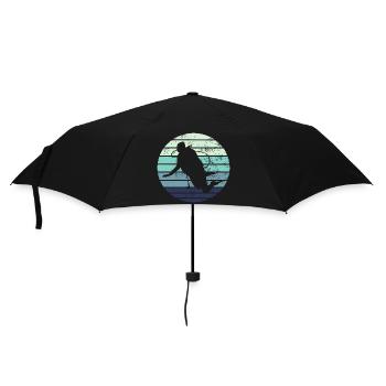 Taucher Tauchen - Regenschirm (klein) - Schwarz - Vorne