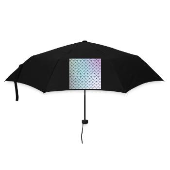 Watercolor Fish Scales Pattern - Umbrella (small) - black - Front