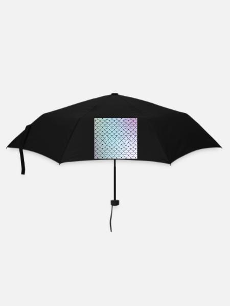 Motif d’écailles de poisson aquarelle - Parapluie standard - noir