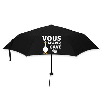 canard, foie gras, sud ouest - Parapluie standard - noir - Devant