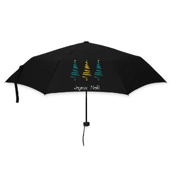 NOËL. JOYEUX NOËL. MERRY CHRISTMAS. NOUVEL AN - Parapluie standard - noir - Devant