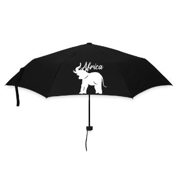Africa Elephant Elephant Continent Icon Graphic - Umbrella (small) - black - Front