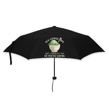 Soit vous aimez les pépites de chocolat à la menthe, soit vous - Parapluie standard - noir - Devant