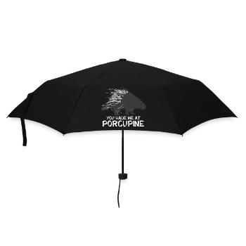 Tige, Lapin, Porc-épic, Amoureux de la Nature - Parapluie standard - noir - Devant