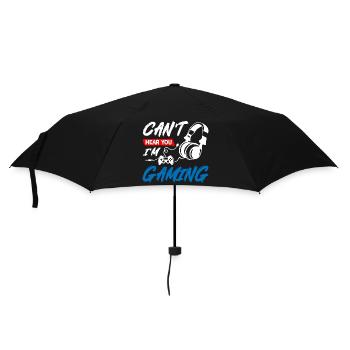 Cnat Hear You I Am Gaming - Regenschirm (klein) - Schwarz - Vorne