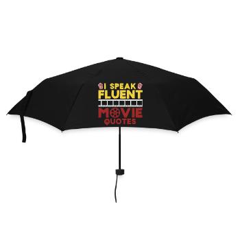I Speak Fluent Movie Quotes - Filmzitate Liebhaber - Regenschirm (klein) - Schwarz - Vorne