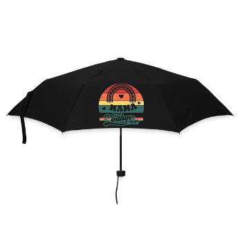 Vintage Mom - Umbrella (small) - black - Front
