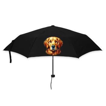 Golden Retriever Labrador Dog - Umbrella (small) - black - Front