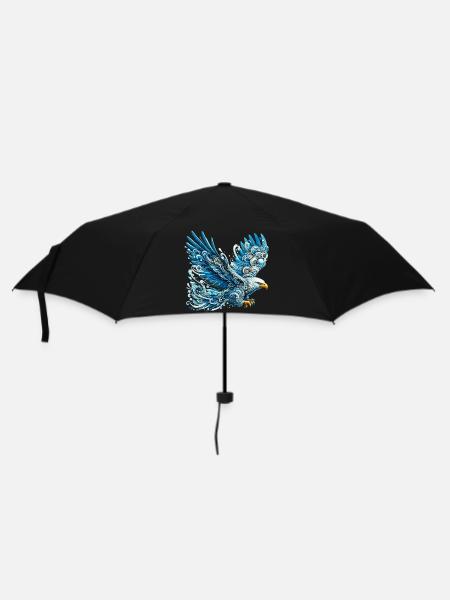 Adler - Regenschirm (klein) - Schwarz