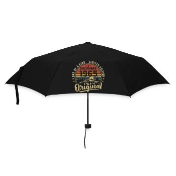 Vintage Retro Dezember 1965 Geburtstagsgeschenk - Regenschirm (klein) - Schwarz - Vorne