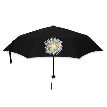 Gestalten Sie Ihren eigenen Sonnenstrahl - Regenschirm (klein) - Schwarz - Vorne