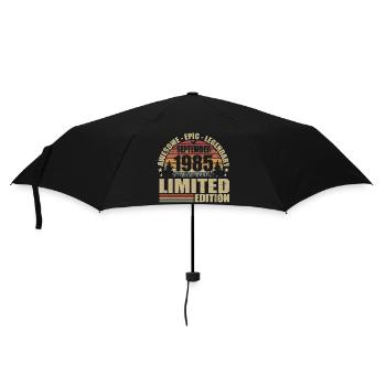 1985 septembre 1985 Anniversaire septembre 1985 - Parapluie standard - noir - Devant