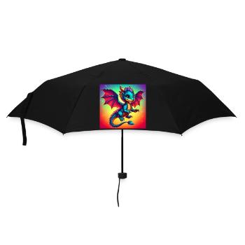 dragon - Parapluie standard - noir - Devant