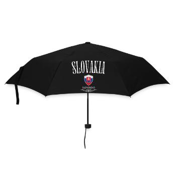 Flag of Slovakia, Slovak patriot - Umbrella (small) - black - Front