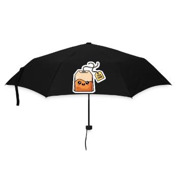 Kawaii Tea Bags Tea Time - Umbrella (small) - black - Front