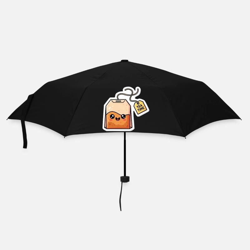 Kawaii Tea Bags Tea Time - Umbrella (small) - black
